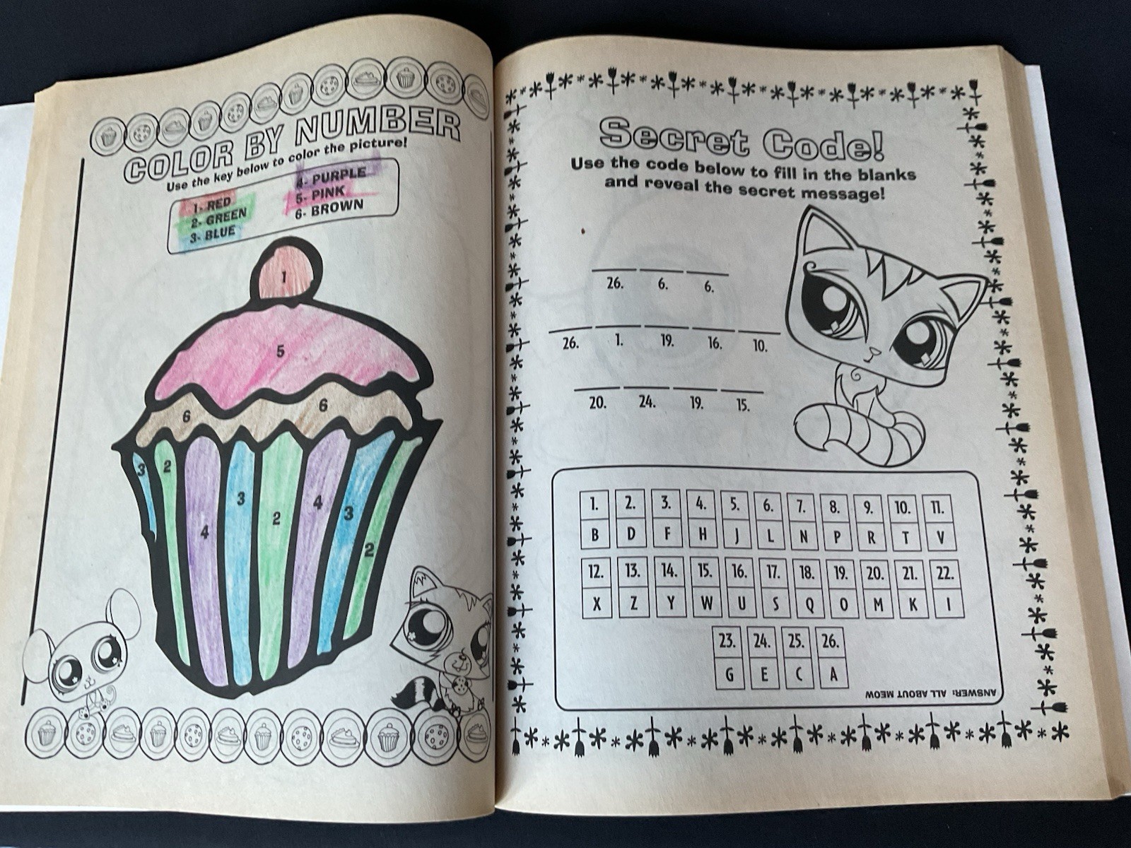 Littlest Pet Shop Coloring & Activity Book 228 Pages 2009 Hasbro Games Mazes