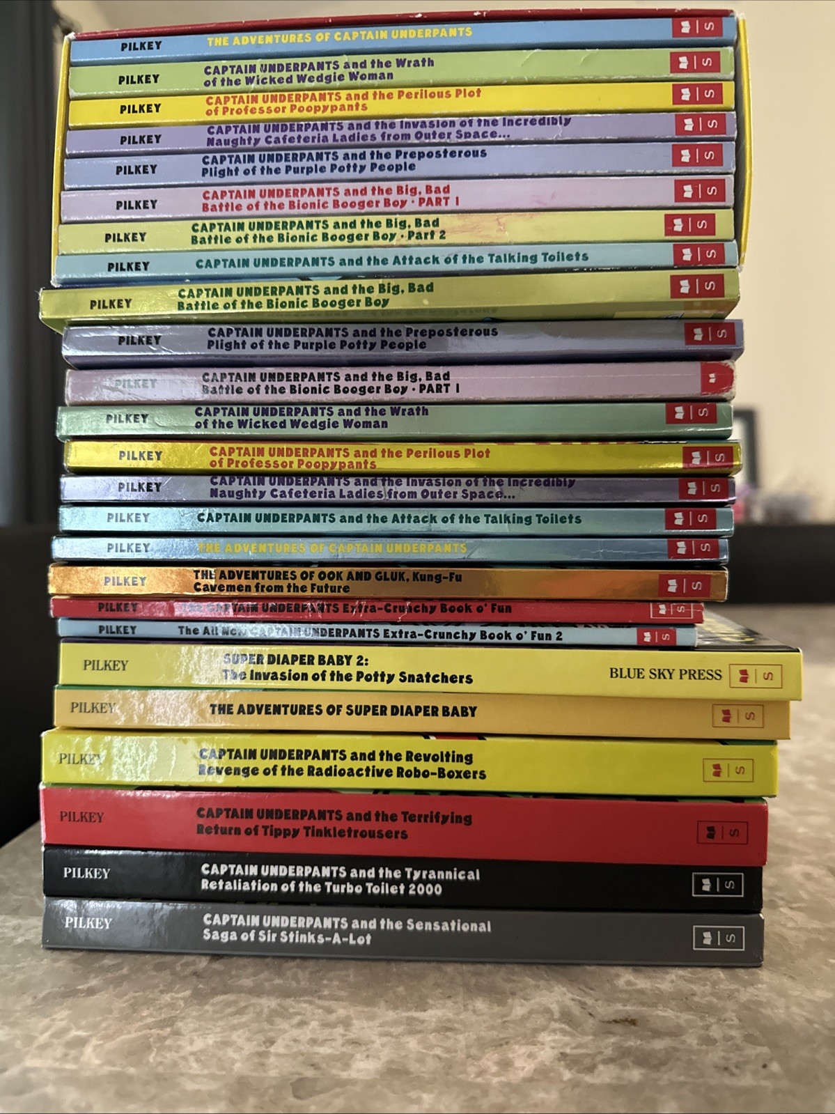 The Captain Underpants Collection Epic Novels by Dav Pilkey Paperback NEW