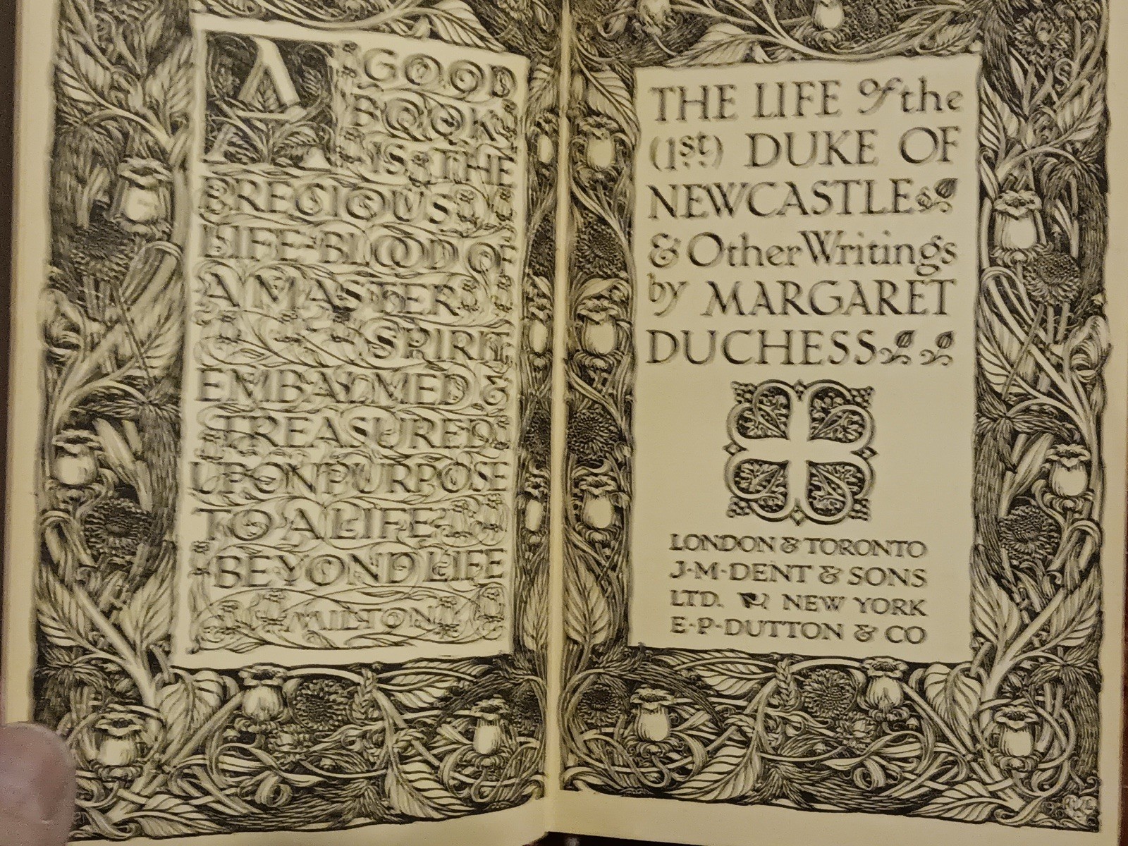 Vintage 1916? THE LIFE OF THE DUKE OF NEW CASTLE-Margaret 299 pages see pics