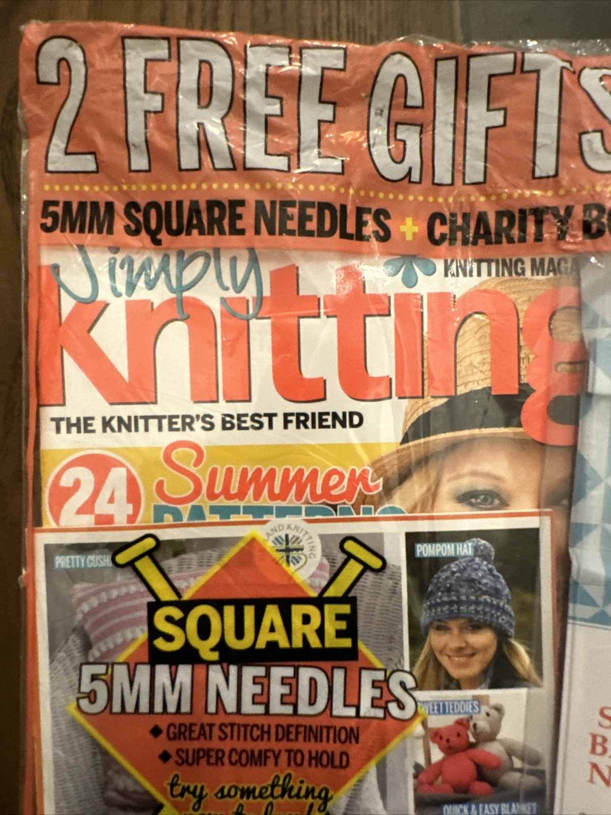 Simply Knitting UK Issue 160 2017 Square 5MM Needles Stitching