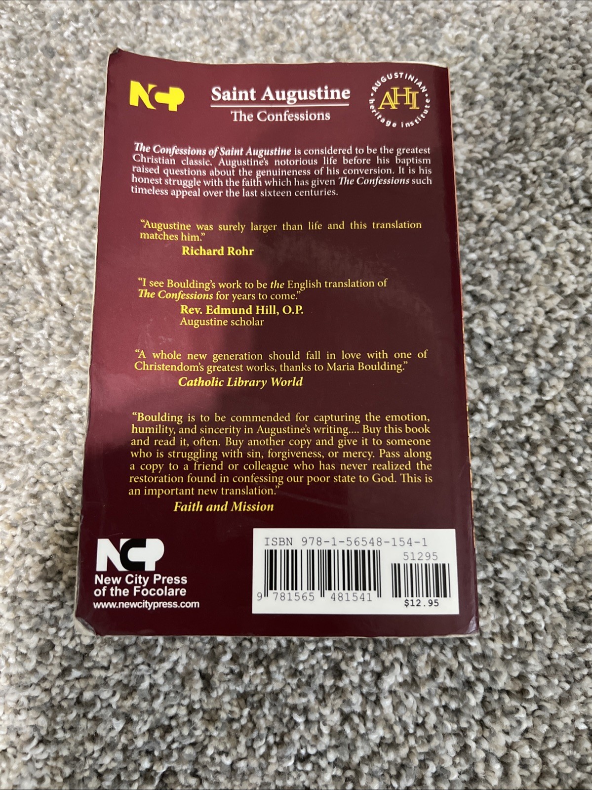 Confessions (Pocketbook Edition) by Maria Boulding (2002, Trade Paperback)
