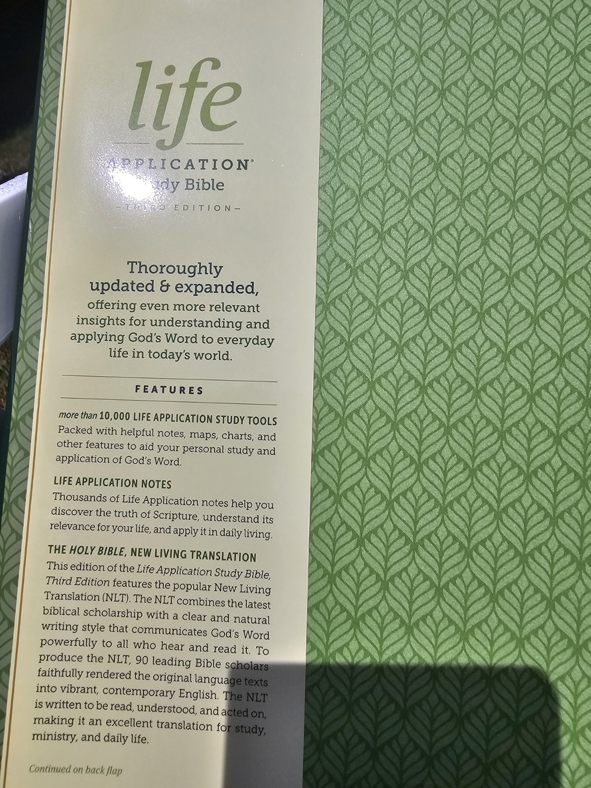 NLT Life Application Study Bible Third Edition Large Print Red Letter 14654