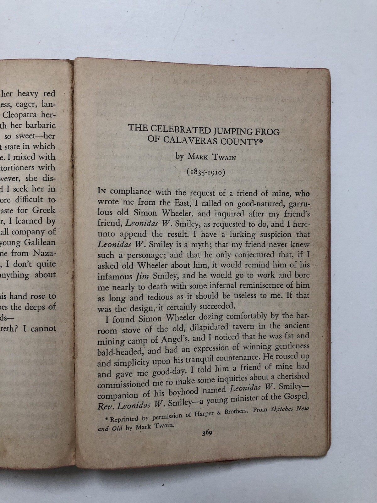 The Pocket Book of Short Stories – 440 Pages (8th Printing Nov. 1941, Paperback)
