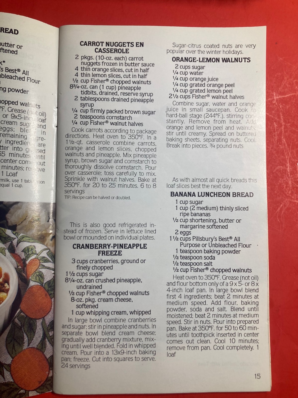 PILLSBURY GOING NUTS COOKING RECIPES COOKBOOK 96 PAGES 1991 CHRISTMAS