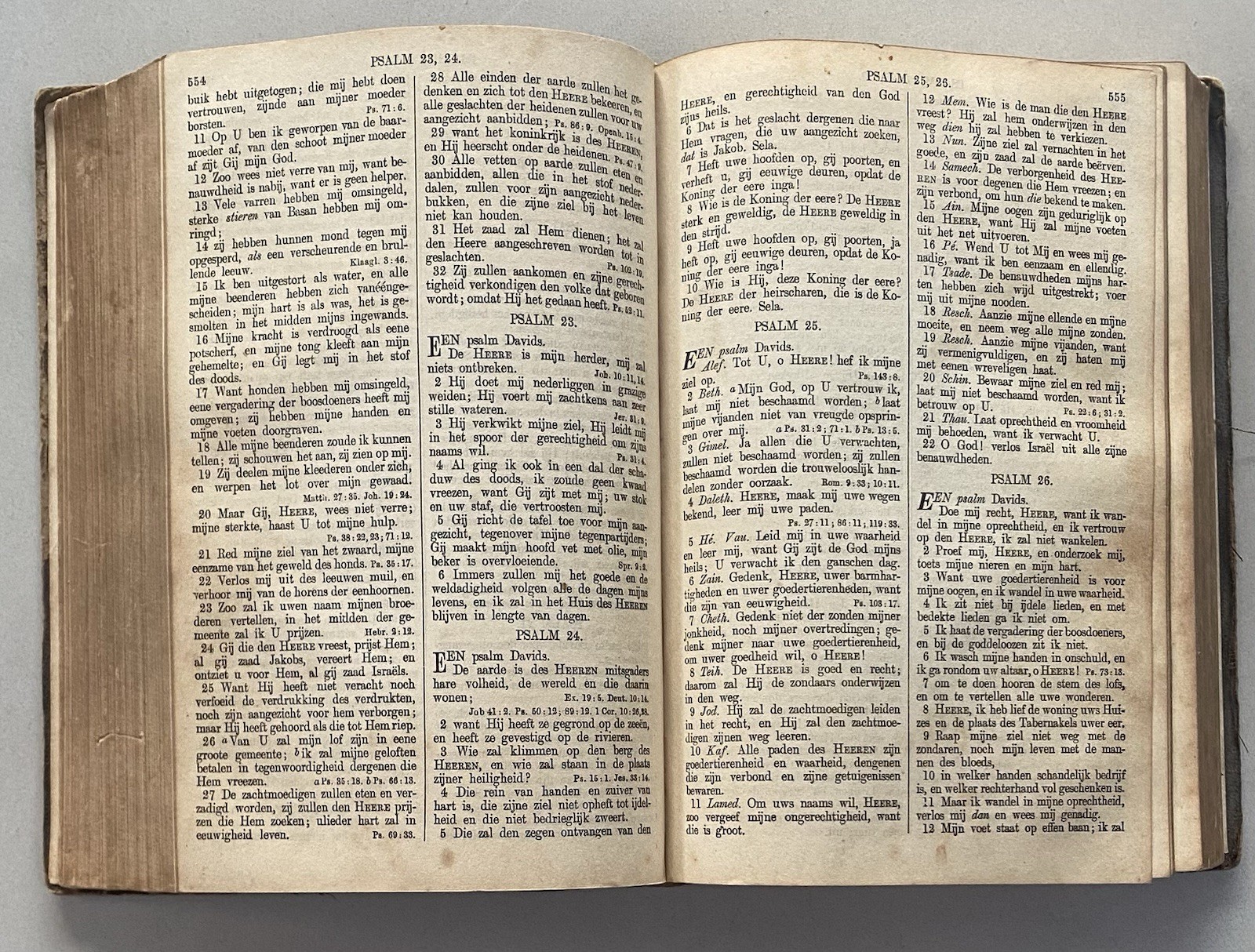 Antique 1916 Dutch Text Bible Bijbel Statenvertaling Old & New Testaments Octavo