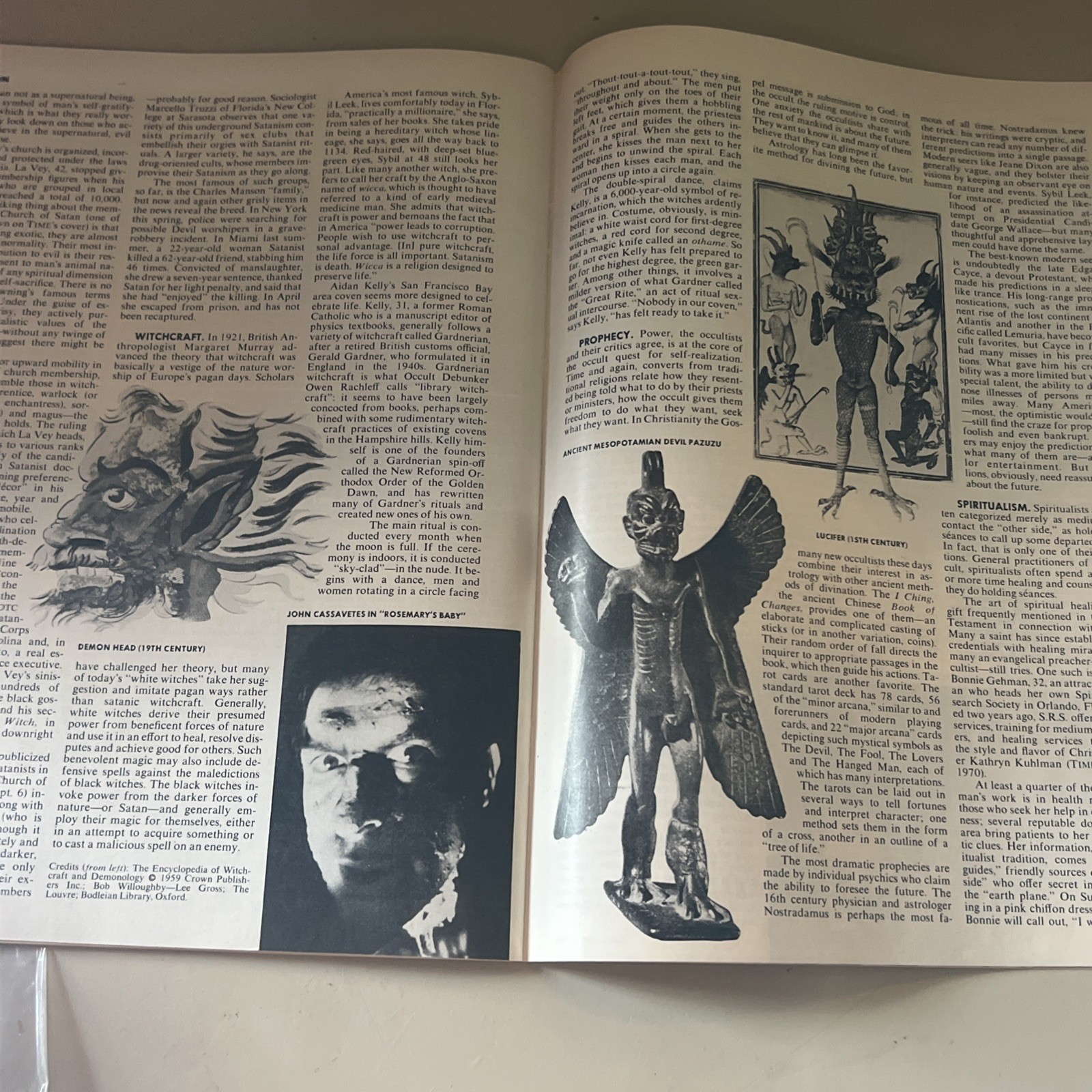 TIME MAGAZINE JUNE 19 1972 SATAN RETURNS FRONT COVER OCCULT REVIVAL