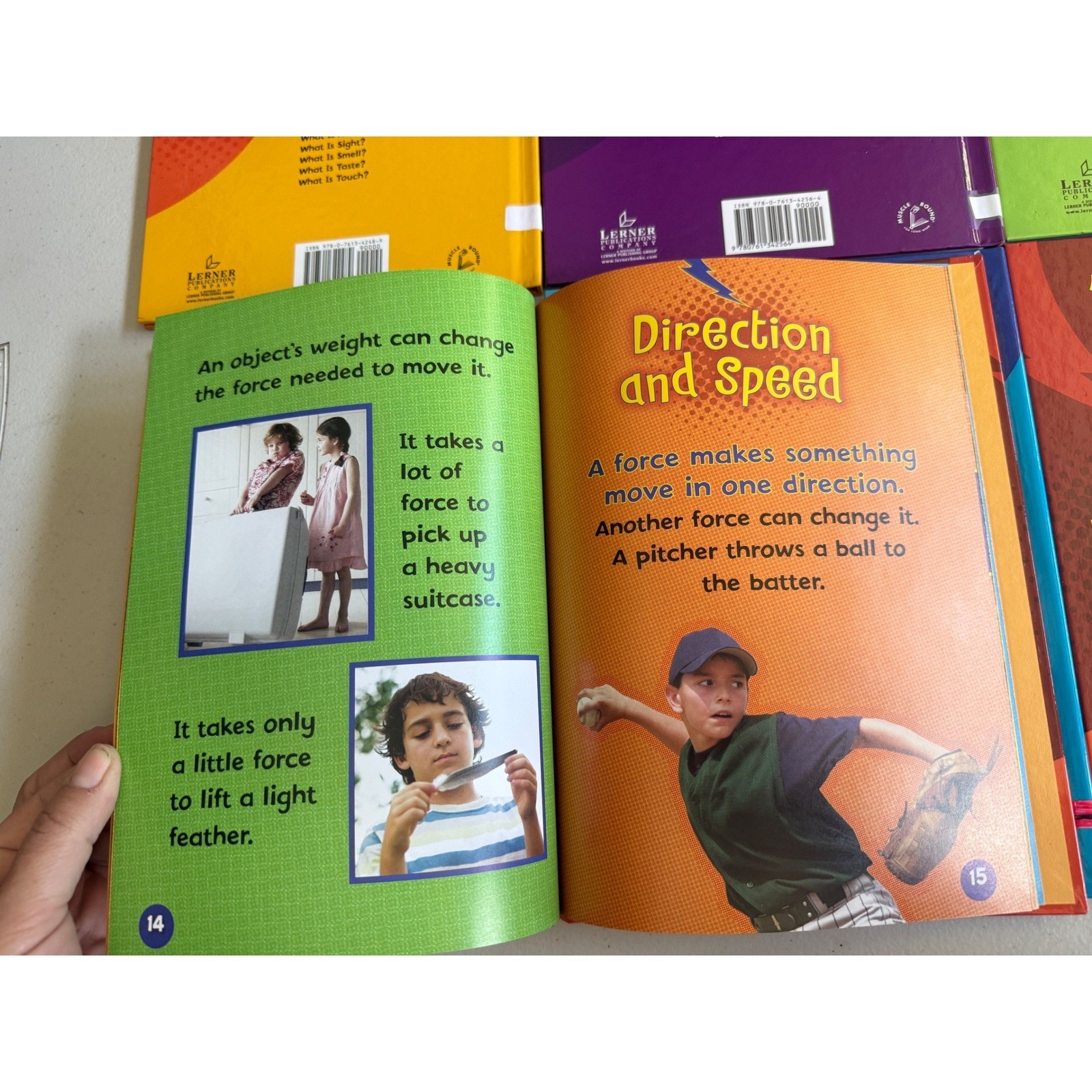 Lightning Bolt Books Lerner Nonfiction Set of 7 Science Nature Kids Hardback