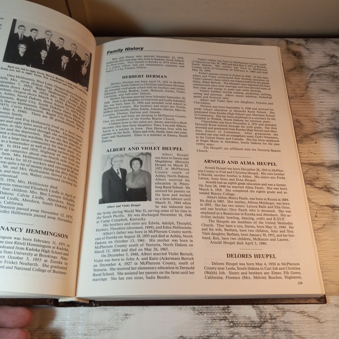 Eureka – 1887-1987 Centennial Anniversary Book, History Book of Eureka S.D.