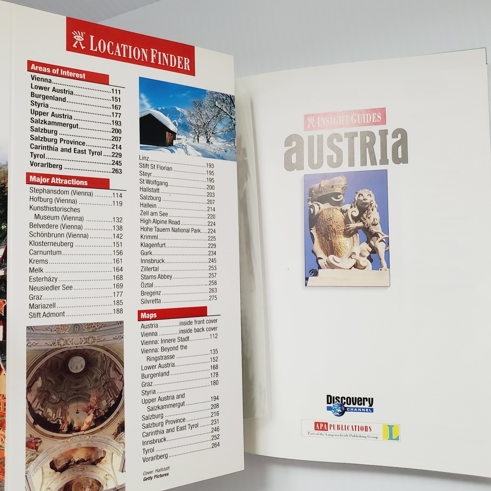 Insight Guides Austria Discovery Channel Travel Maps Guide Paperback Book