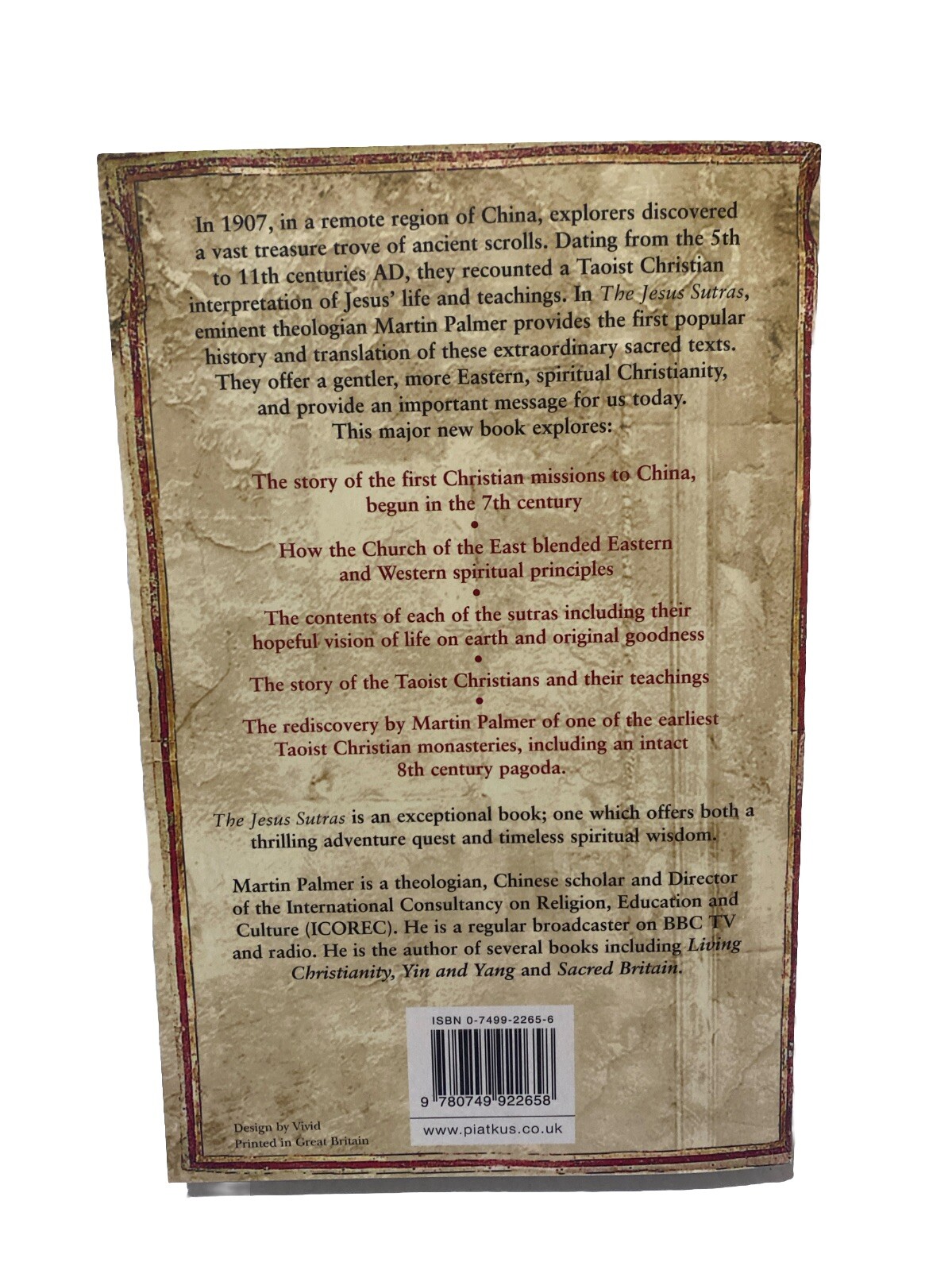 The Jesus Sutras : Rediscovering the Lost Religion of Taoist Chri