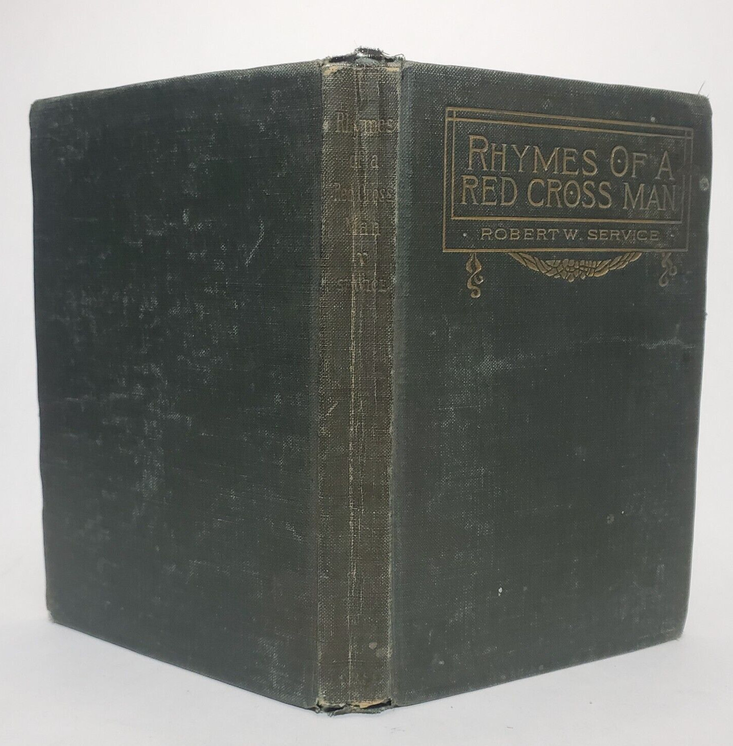 RHYMES OF A RED CROSS MAN Robert Service 1916 First Edition/Printing WWI Antique