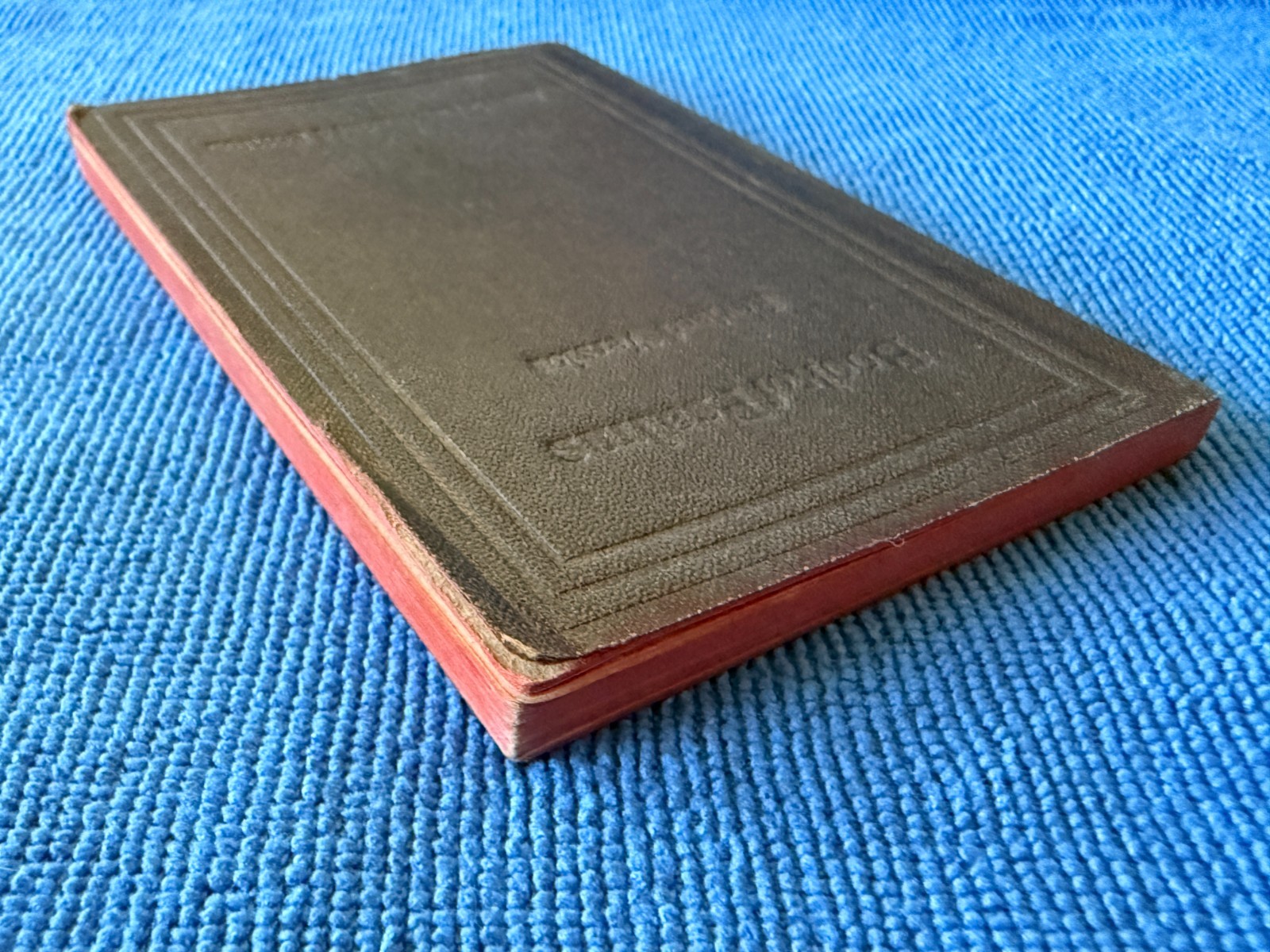 1901 Antique 4″ Book of Psalms revised ASV American Bible Society debossed cover