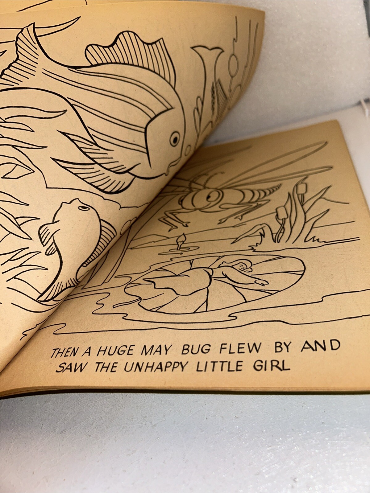 HANS CHRISTIAN ANDERSEN’S COLORING BOOK 1962 Waldman Publishing UNUSED 96 Pages