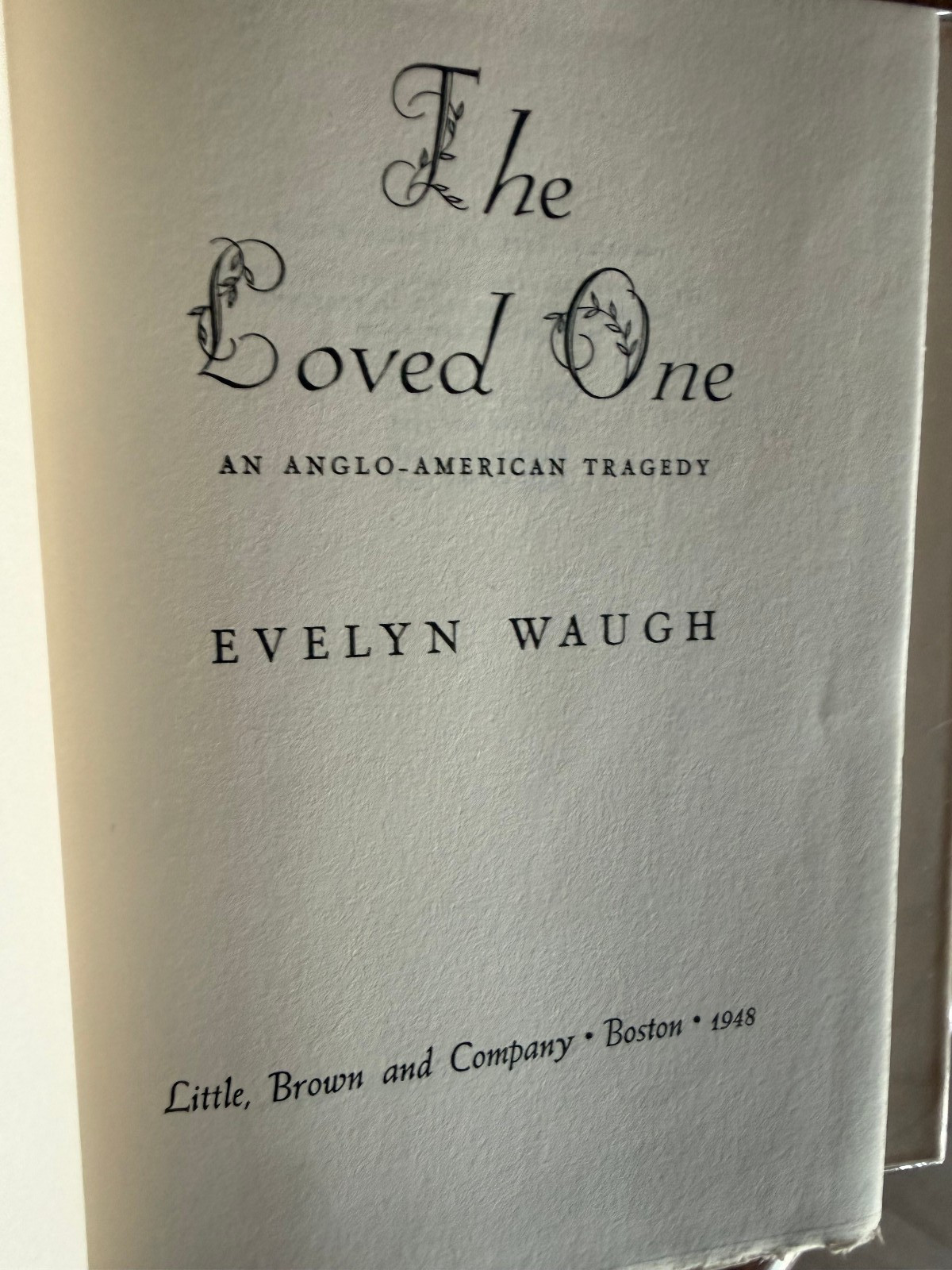 Evelyn Waugh The Loved One First US Edition/3rd printing 1948 Unclipped DJ $2.50