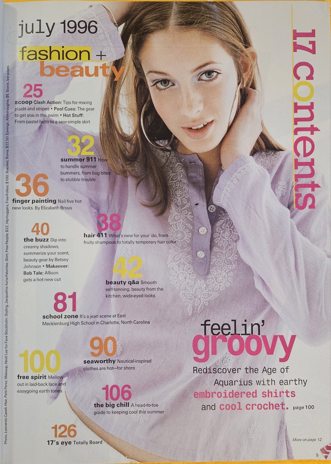 SEVENTEEN Magazine July 1996 – Jared Leto