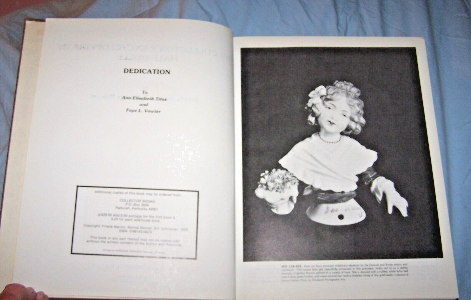 Collector’s Encyclopedia of Half-Dolls HD w/dj -Frieda Marion-1979-608 pages