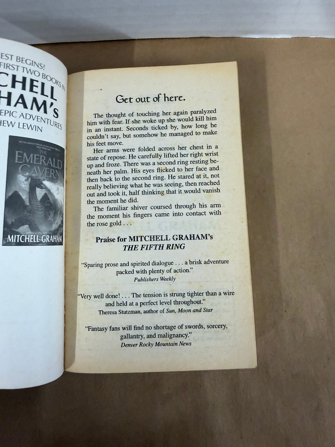 The Ancient Legacy Mitchell Graham Fantasy Adventure Book EOS HarperCollins