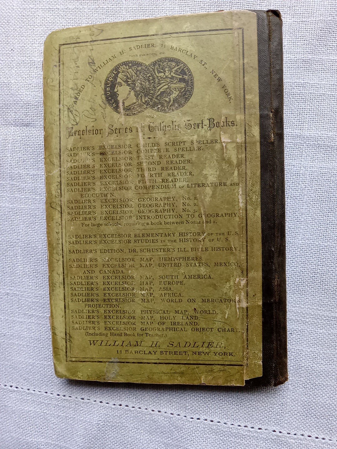 SADLIER’S ELEMENTARY HISTORY OF THE UNITED STATES 138 Pages 1ST. ED. 1877