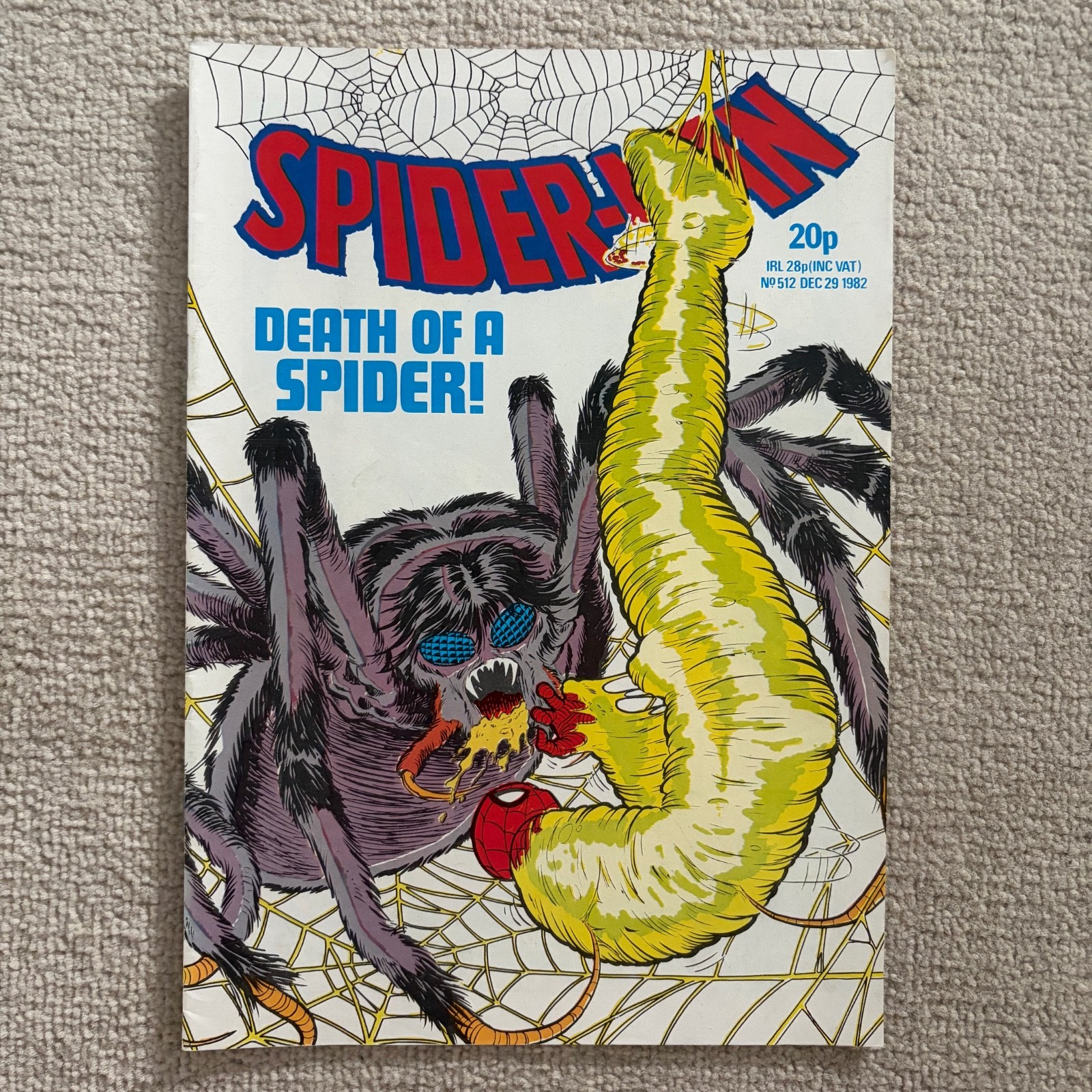 Marvel UK Comic 1982 – Spider-Man – Issue 510 511 512 513 514 515