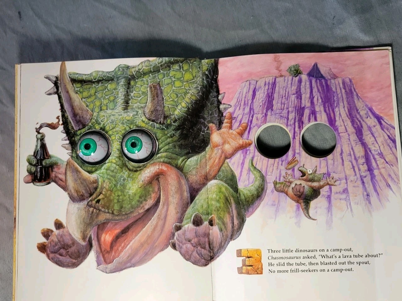 Rare! 1997, 1st Edition, 9th Printing, Ten Little Dinosaurs, Pattie Schnetzler