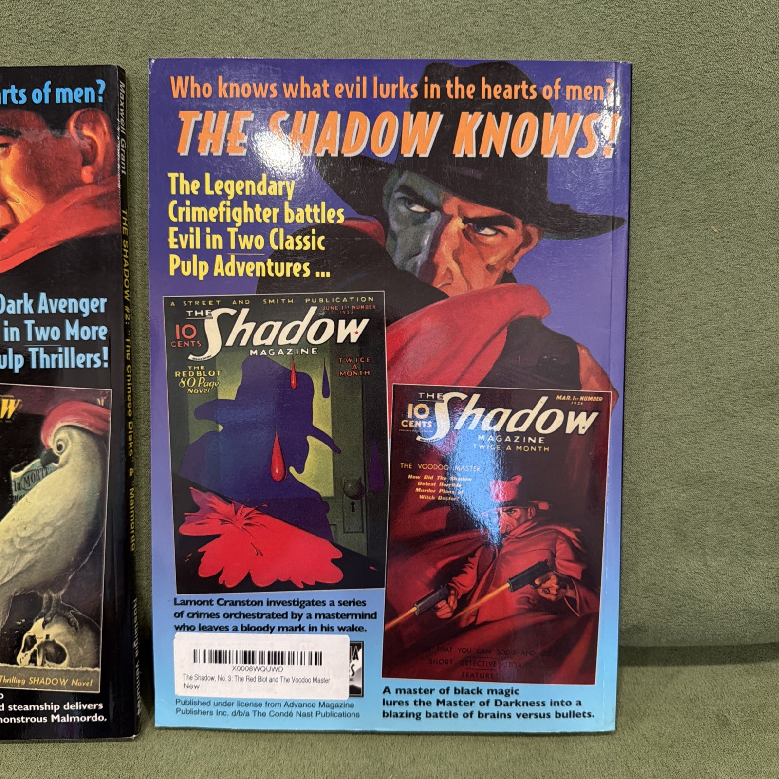 THE SHADOW Vol 2 & Vol 3 Pulp Reprints NOSTALGIA VENTURES 1st printings 2006