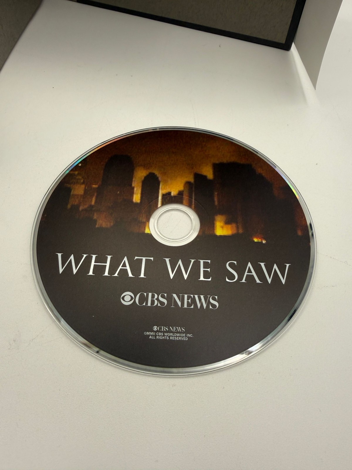 What We Saw CBS News Hardcover Book with DVD 2001 America Responds Stamp Sheet