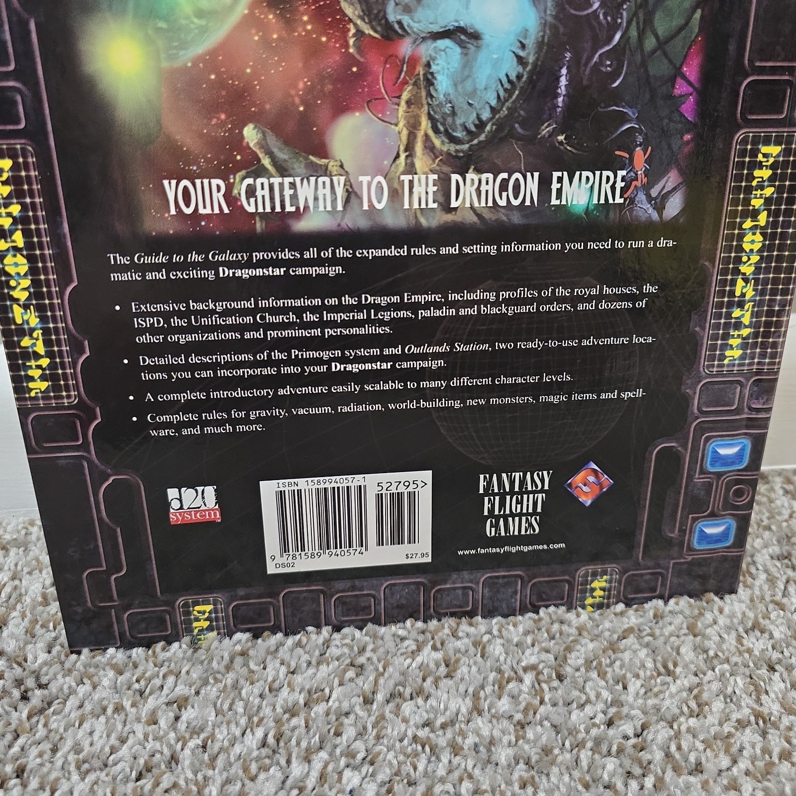 Fantasy Flight Games Dragonstar RPG Guide to the Galaxy Rules Book F-008