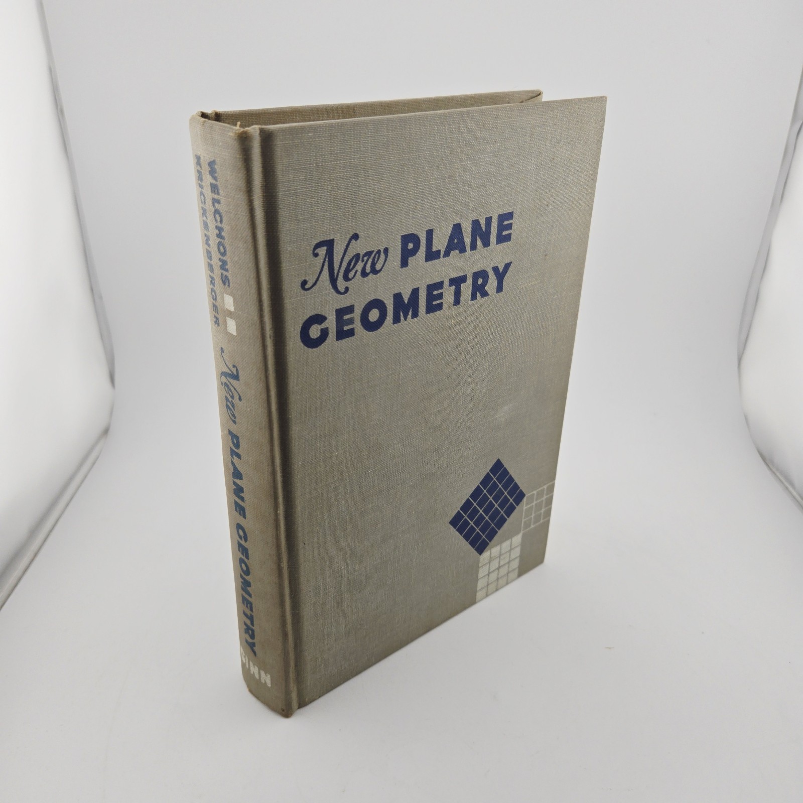 ​New Plane Geometry Welchons Krickenberger 1956 Vintage Hardcover Textbook Ginn