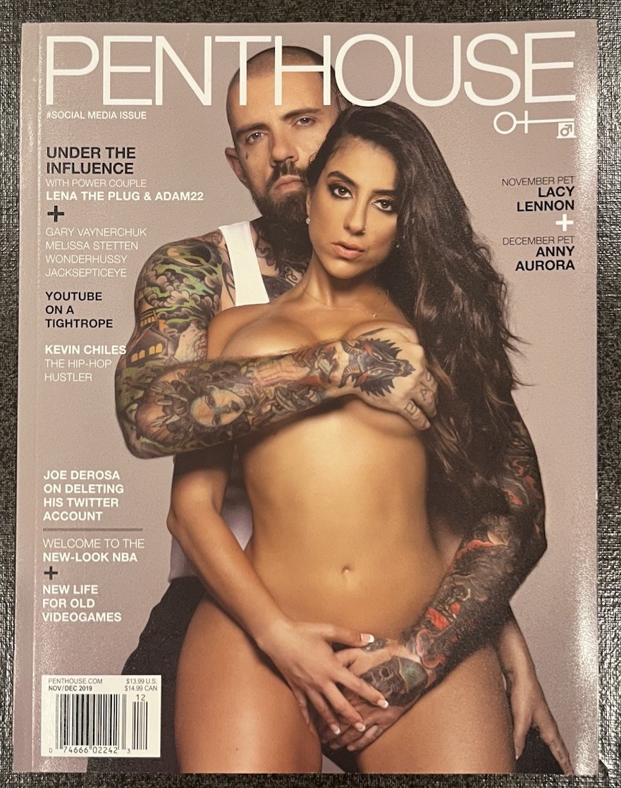 Penthouse Nov/Dec 2019. Social Media Issue. Pet Lacy Lennon, Anna Aurora. New