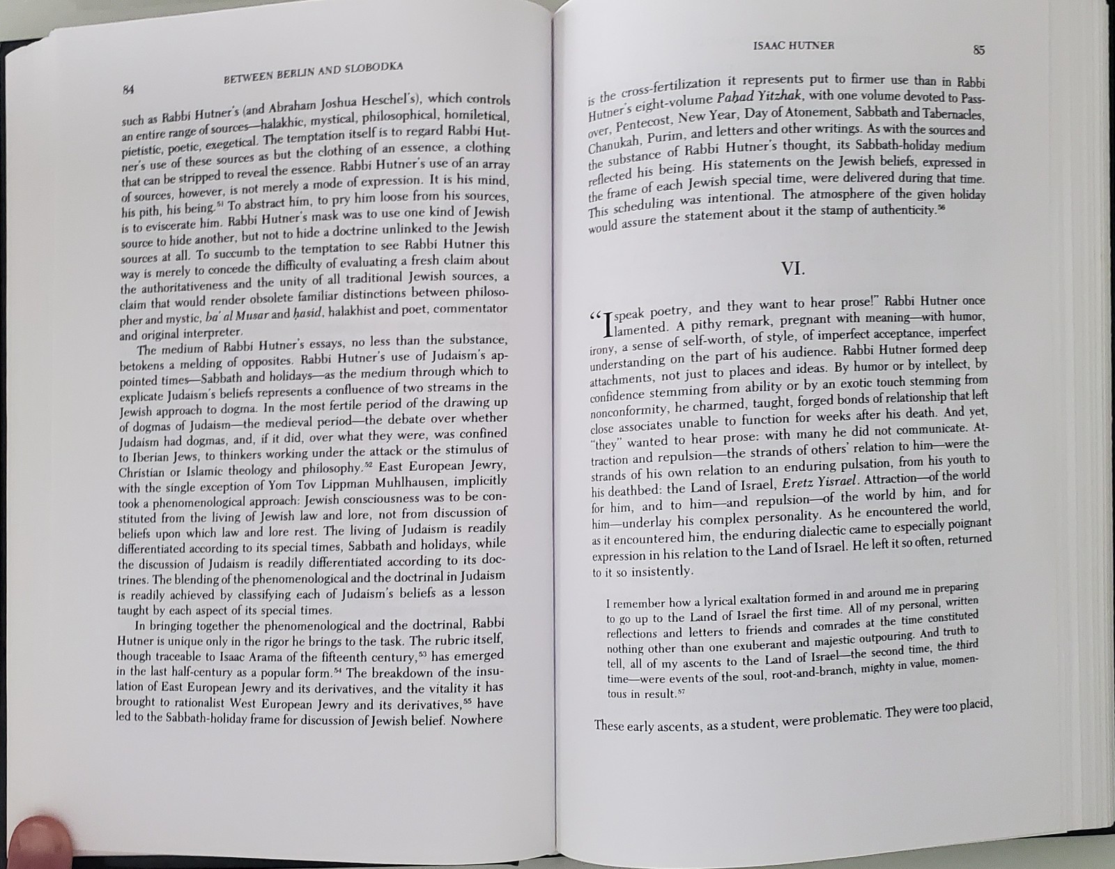 Between Berlin and Slobodka Hillel Goldberg Augmented Edition Hardcover Judaica