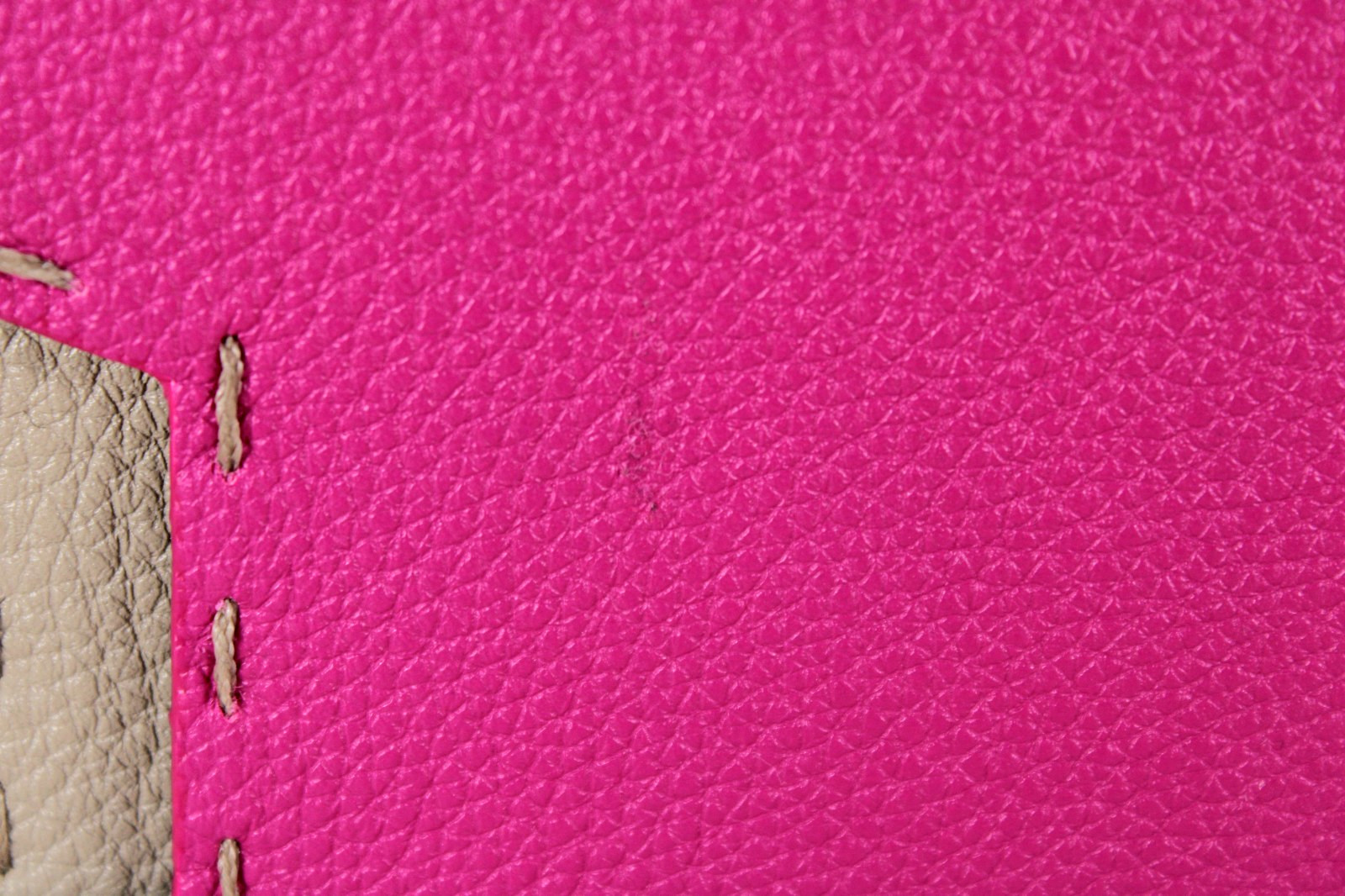 FENDI Pink & Beige Pebbled Leather 100-YEAR ANNIVERSARY Mini Photo Album Book