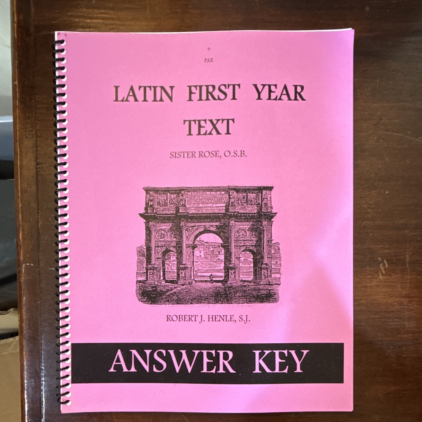 Loyola Press Henle Latin First Year Text Answer Key Book A1 Beginner