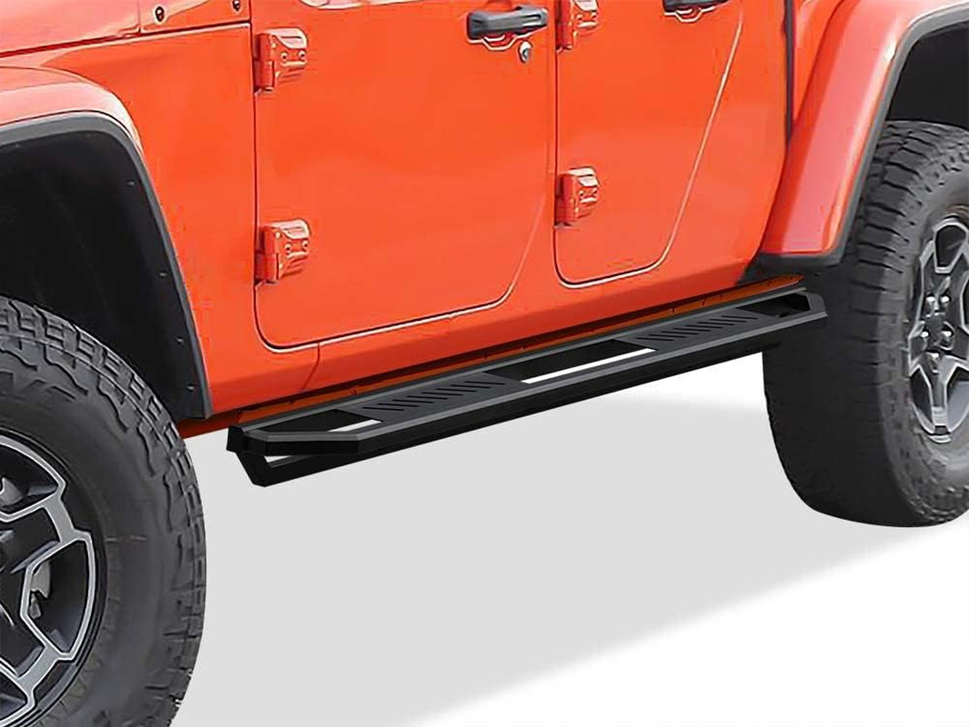 6.5In Side Armor Stainless Steel Running Boards Compatible with Jeep Gladiator 2