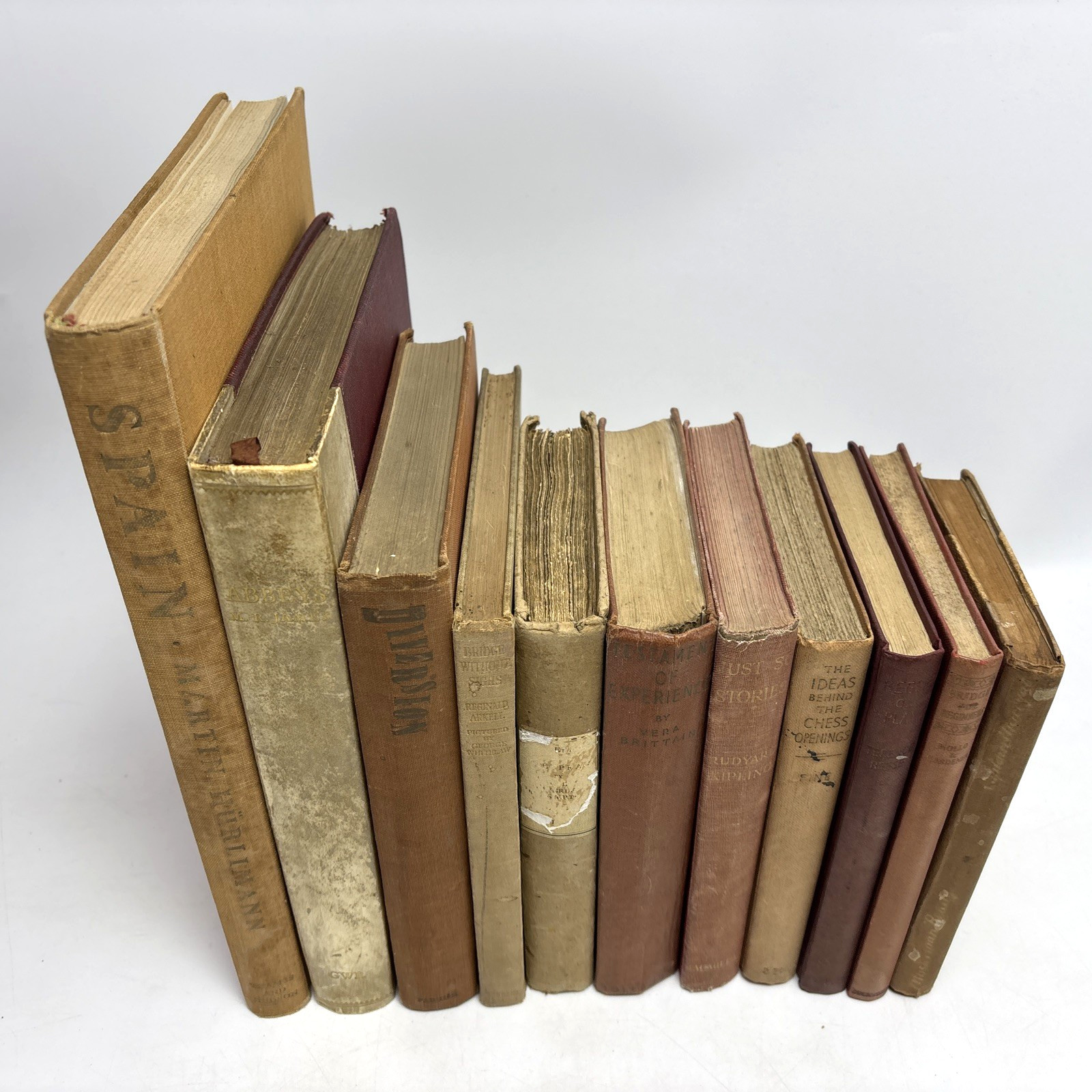 Distressed Old Books for Decoration. 27.5cm shelf space.