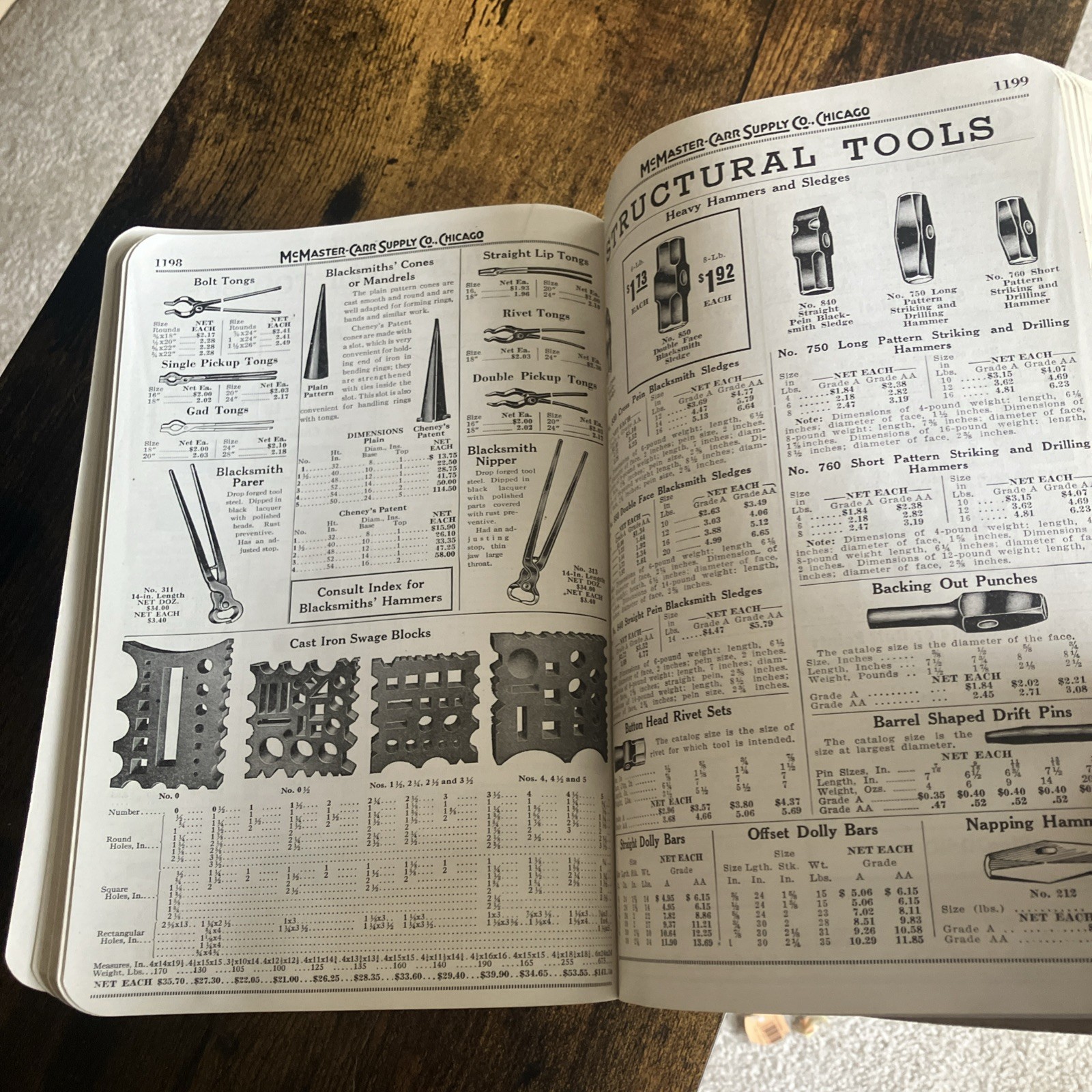 Vintage McMaster Carr Supple Co Catalog 57 Copyright 1950 (1600 Pages) Tools