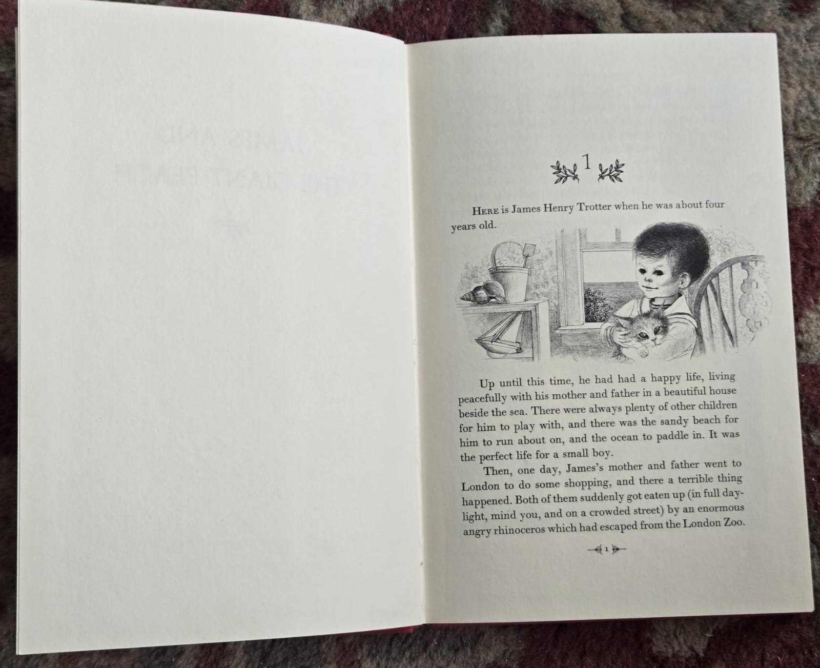 1961 JAMES & THE GIANT PEACH ROALD DAHL 1st Ed HCDJ