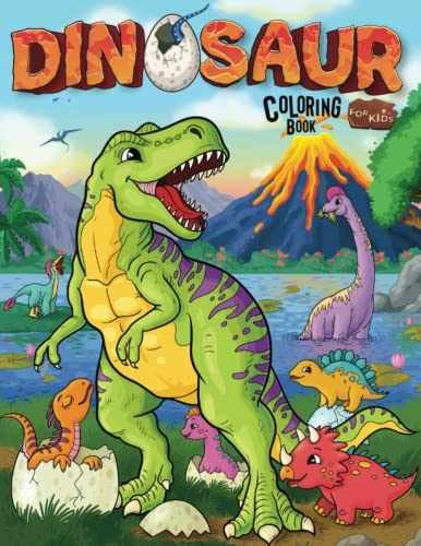 Dinosaur Coloring Book for Kids: – Paperback, by Press KidzNest – Acceptable