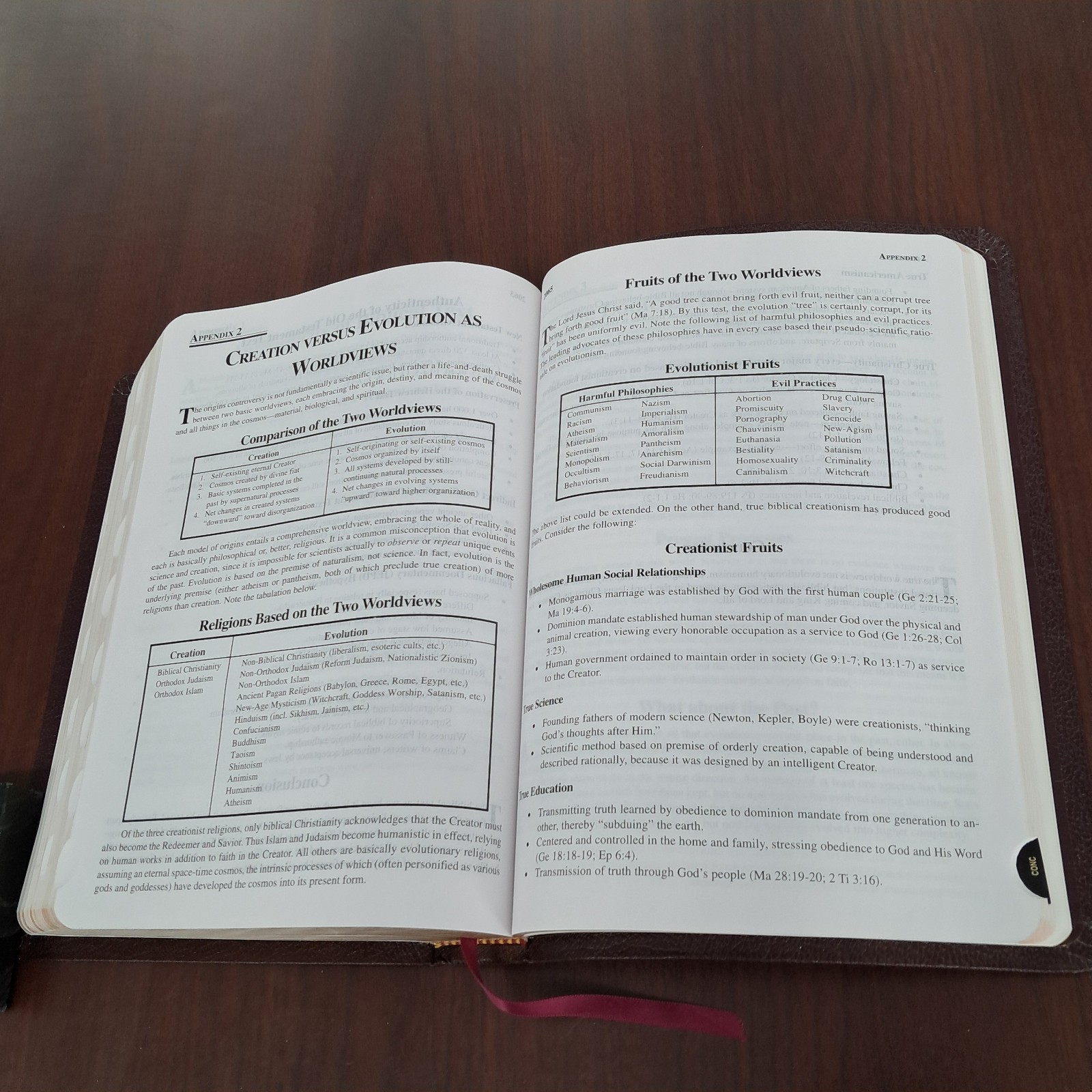 THE NEW DEFENDERS STUDY BIBLE WORLD 2006 HENRY MORRIS RED LTR LEATHER BOUND KJV