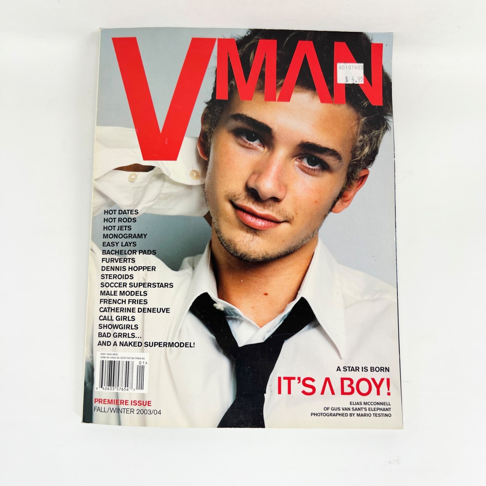 VMan #1 September October 2003 Elias McConell by Mario Testino