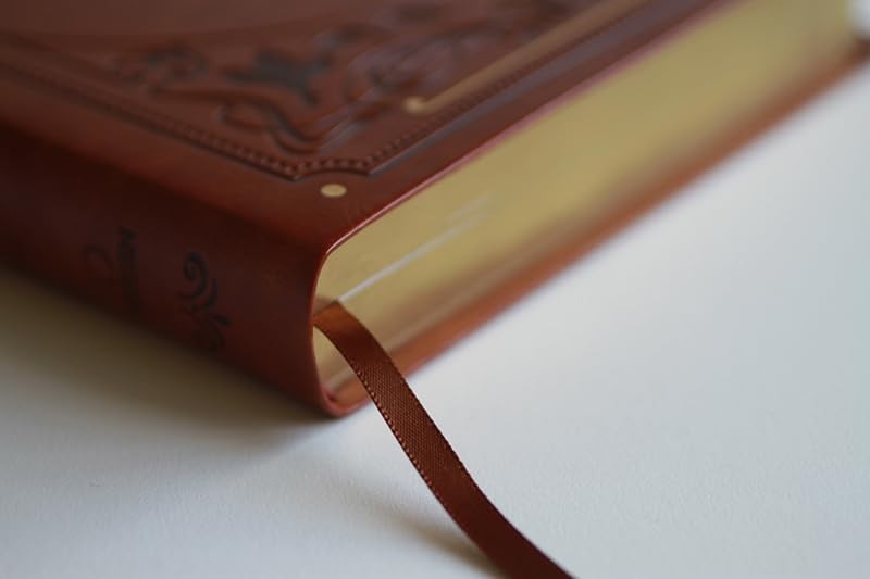 Lightweight KJV Holy Bible – Brown Imitation Leather, Thumb Index, 1408 Pages