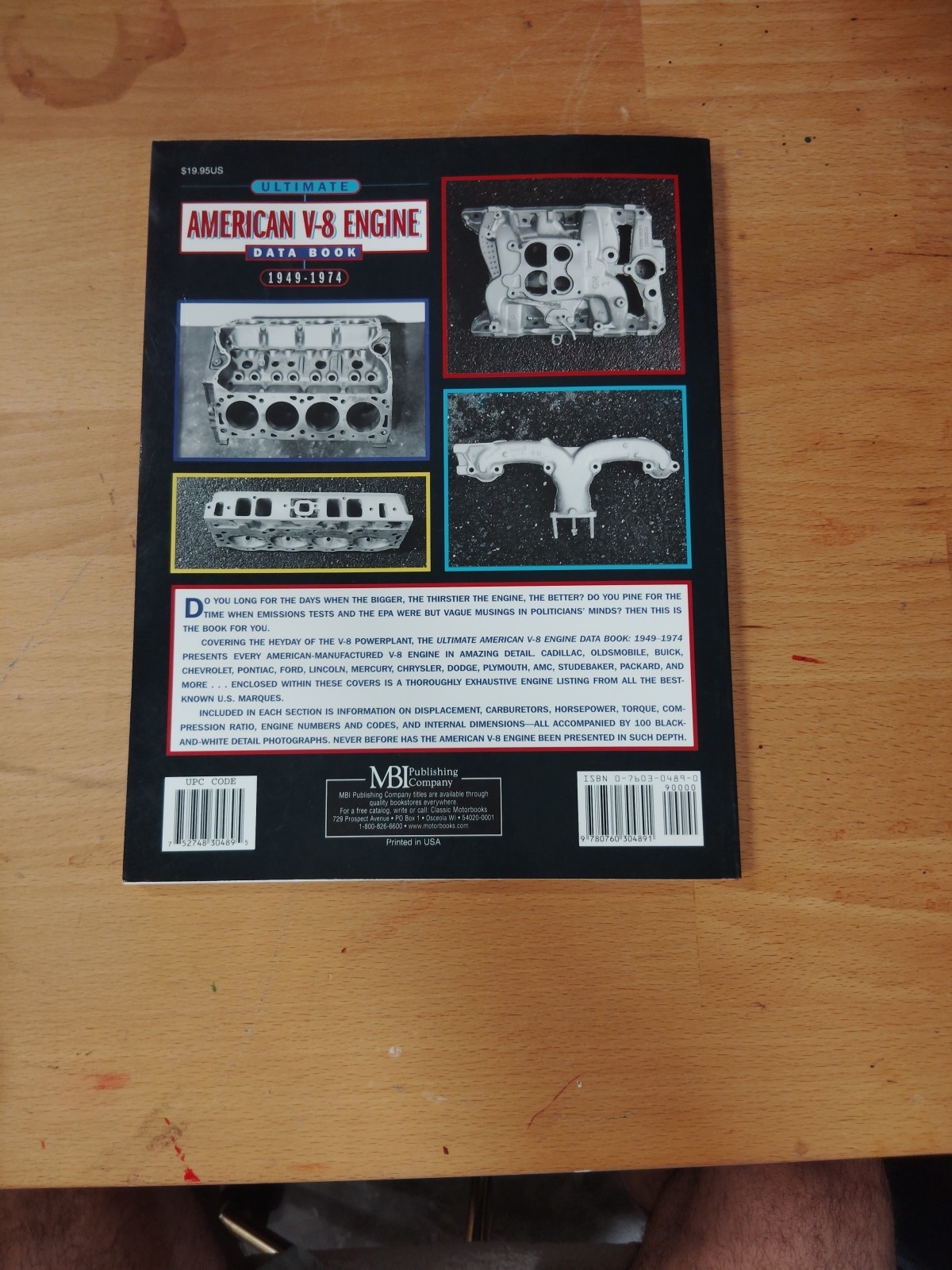 Ultimate American V8 Engine Data Book: 1949 – 74 by Peter C. Sessler – (I1025)