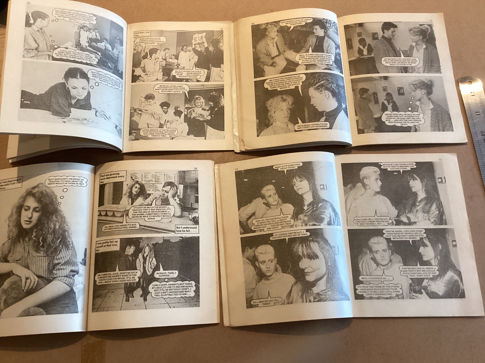 Four 1980s Vintage Blue Jeans Photo novels no.s 347, 355, 365 & 367 #39