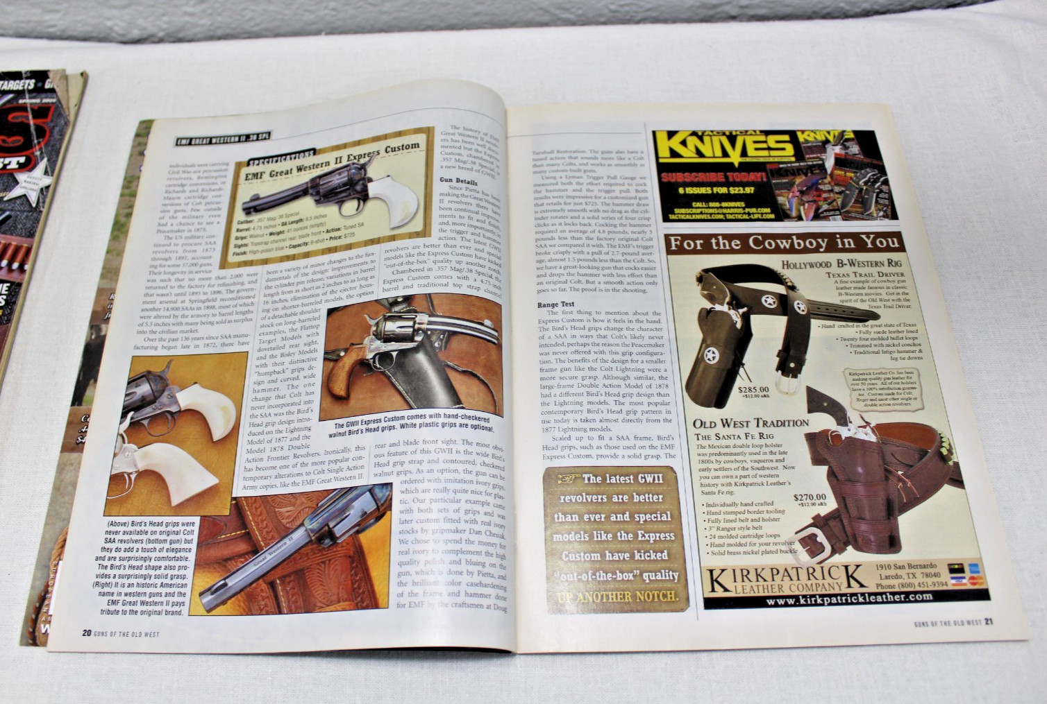 Guns of the Old West Magazine – 2 Issues Spring & Winter 2009 – Buyer’s Guide