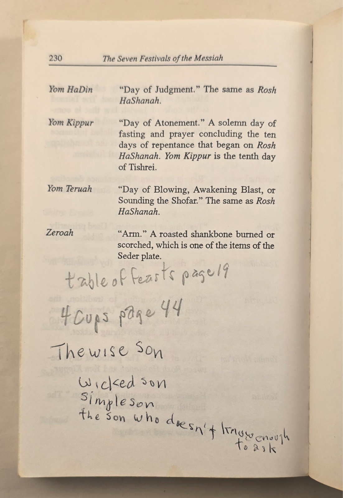 Seven Festivals of the Messiah, Chumney, Edward SIGNED