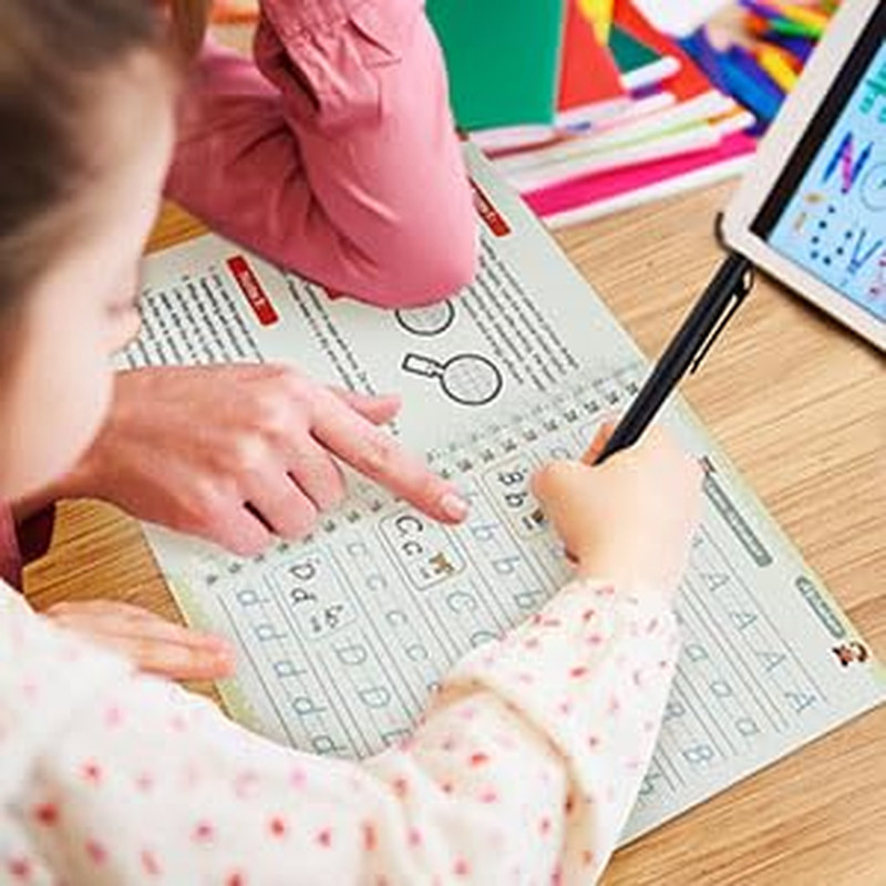 Magic Grooved Writing Practice Books, Reusable Handwriting Practice for Kids 3+