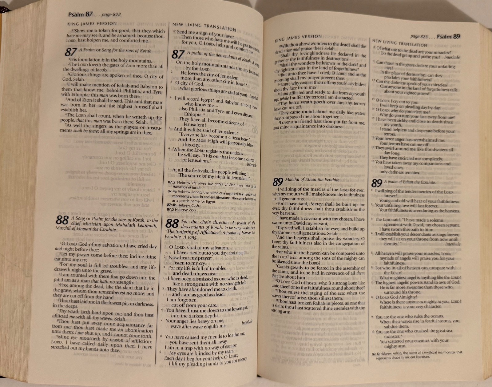 Holy Bible, People’s Parallel Edition Hardcover 1997 – Acceptable, KJV/NLT