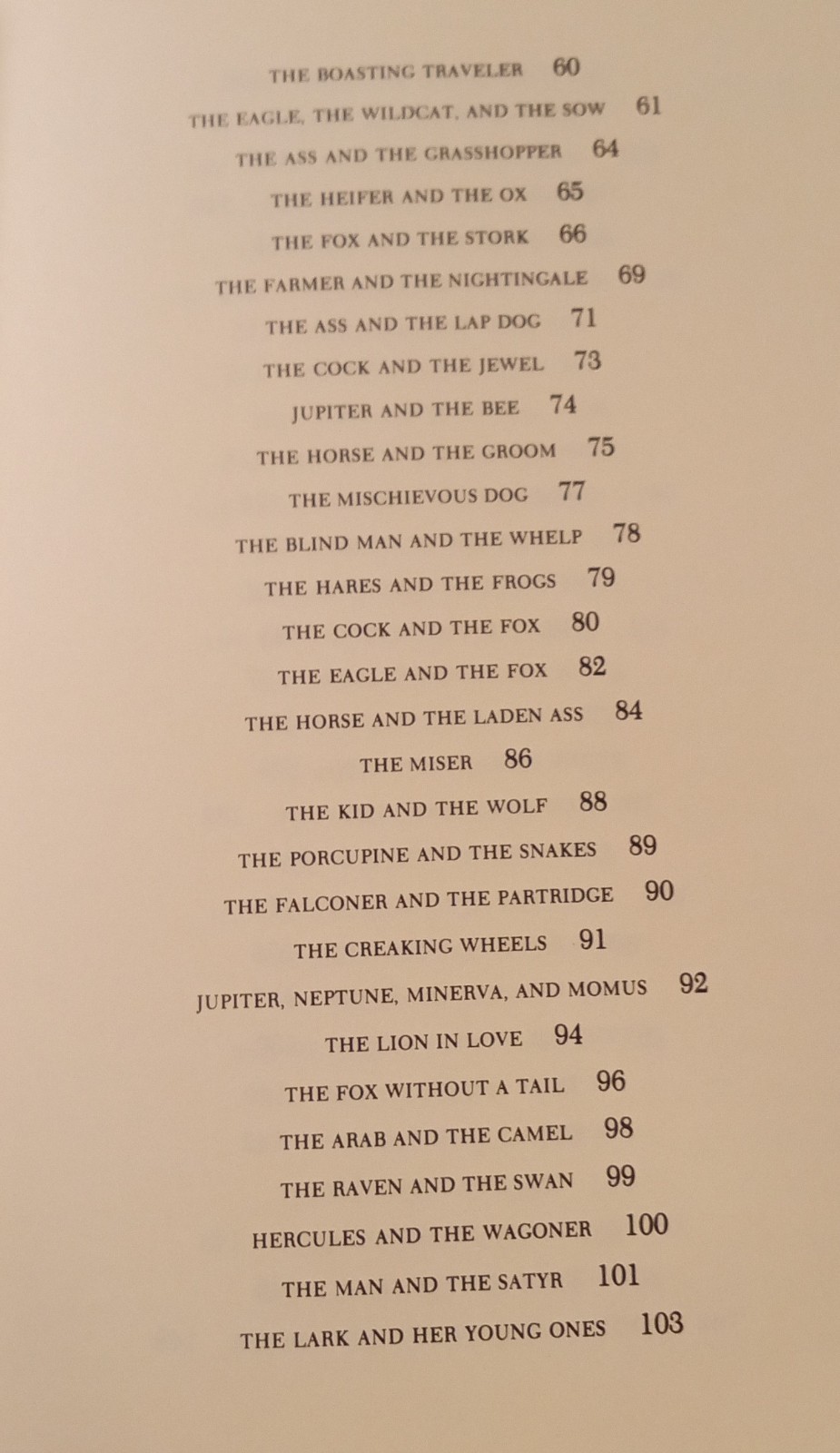 Aesop’s Fables. Book. VGT 2000. 234 Pages. Index