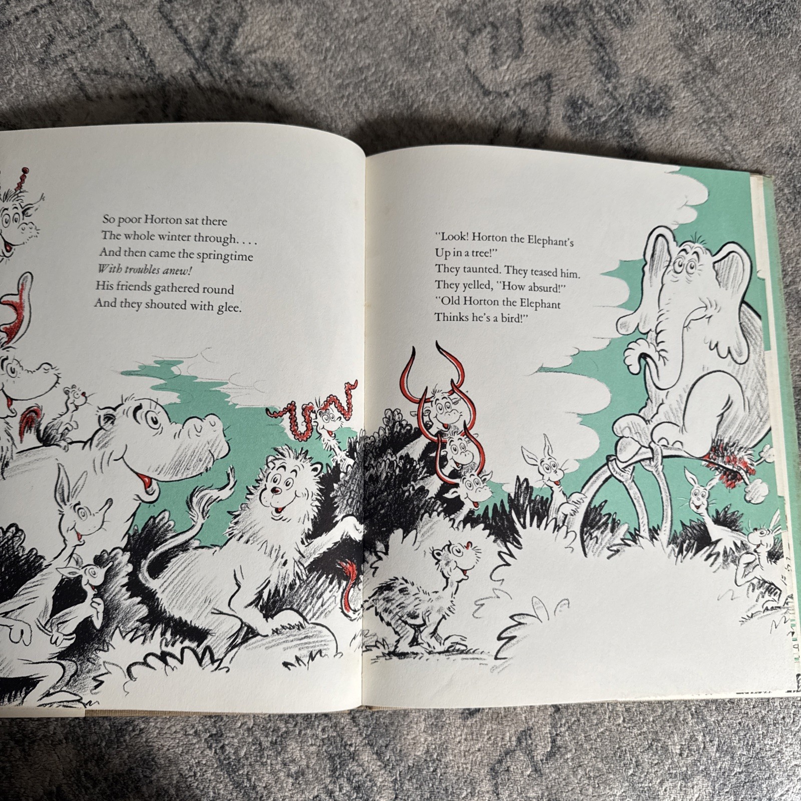 Vintage 1940 Horton Hatches The Egg Dr Seuss HC w/ Original Dust Jacket