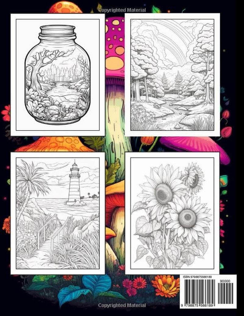 Stress Relief Coloring Book for : Large Print Adult Colouring Book with Relaxing