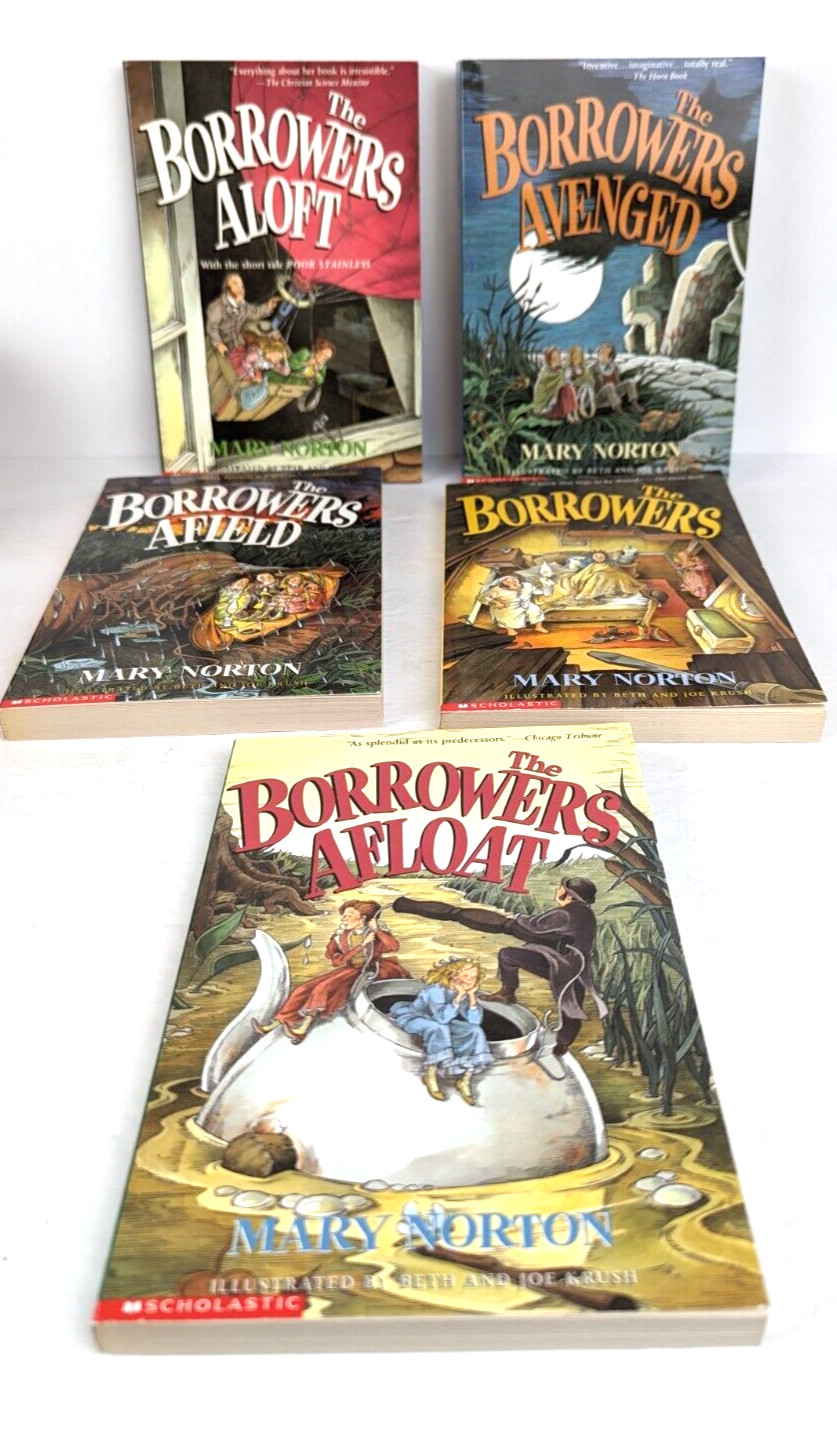 THE BORROWERS by Mary Norton Scholastic 5-Book Box Set Like New #1 – #5